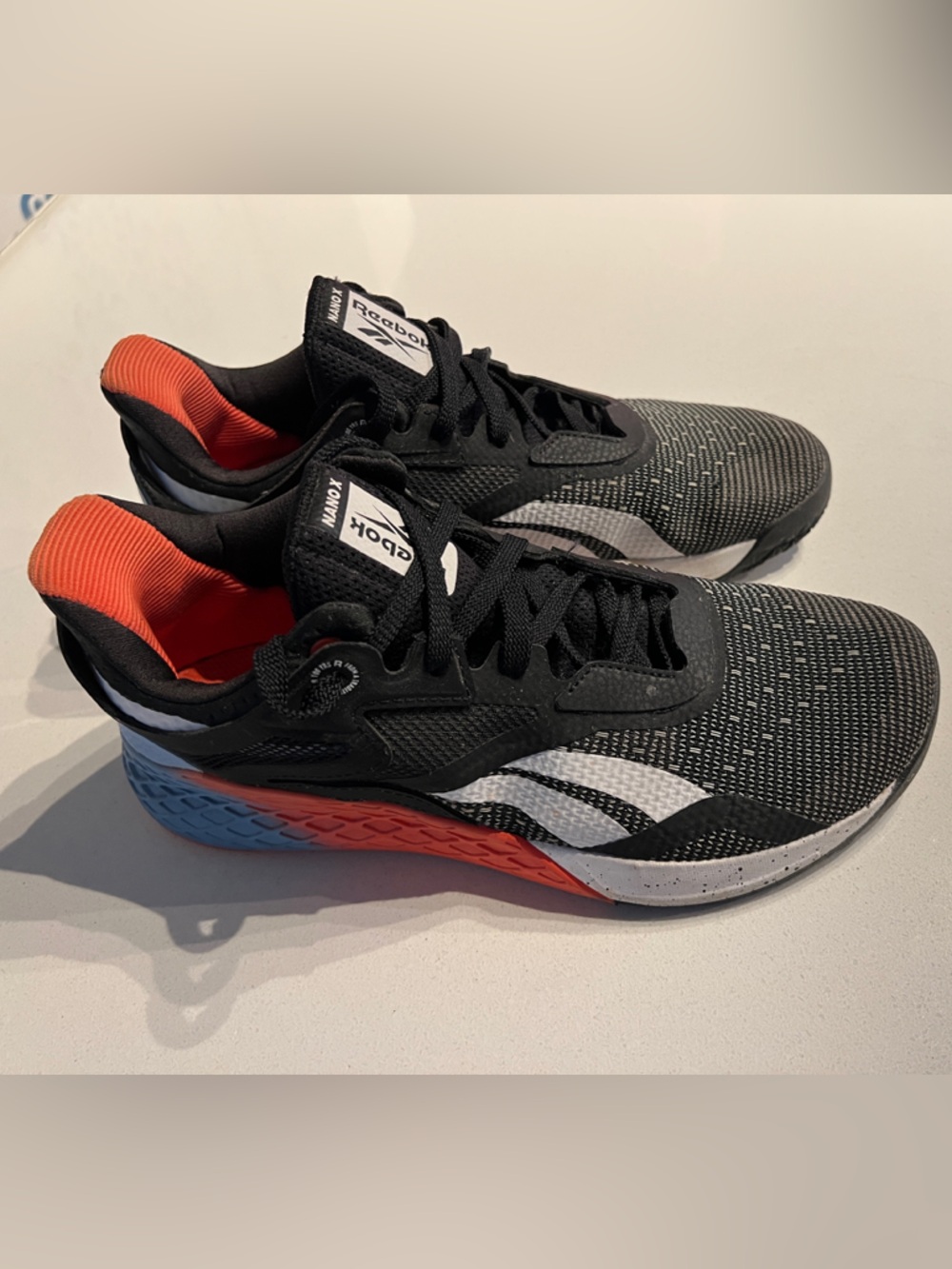Reebok Black, White & Red Nano X Training Sneakers